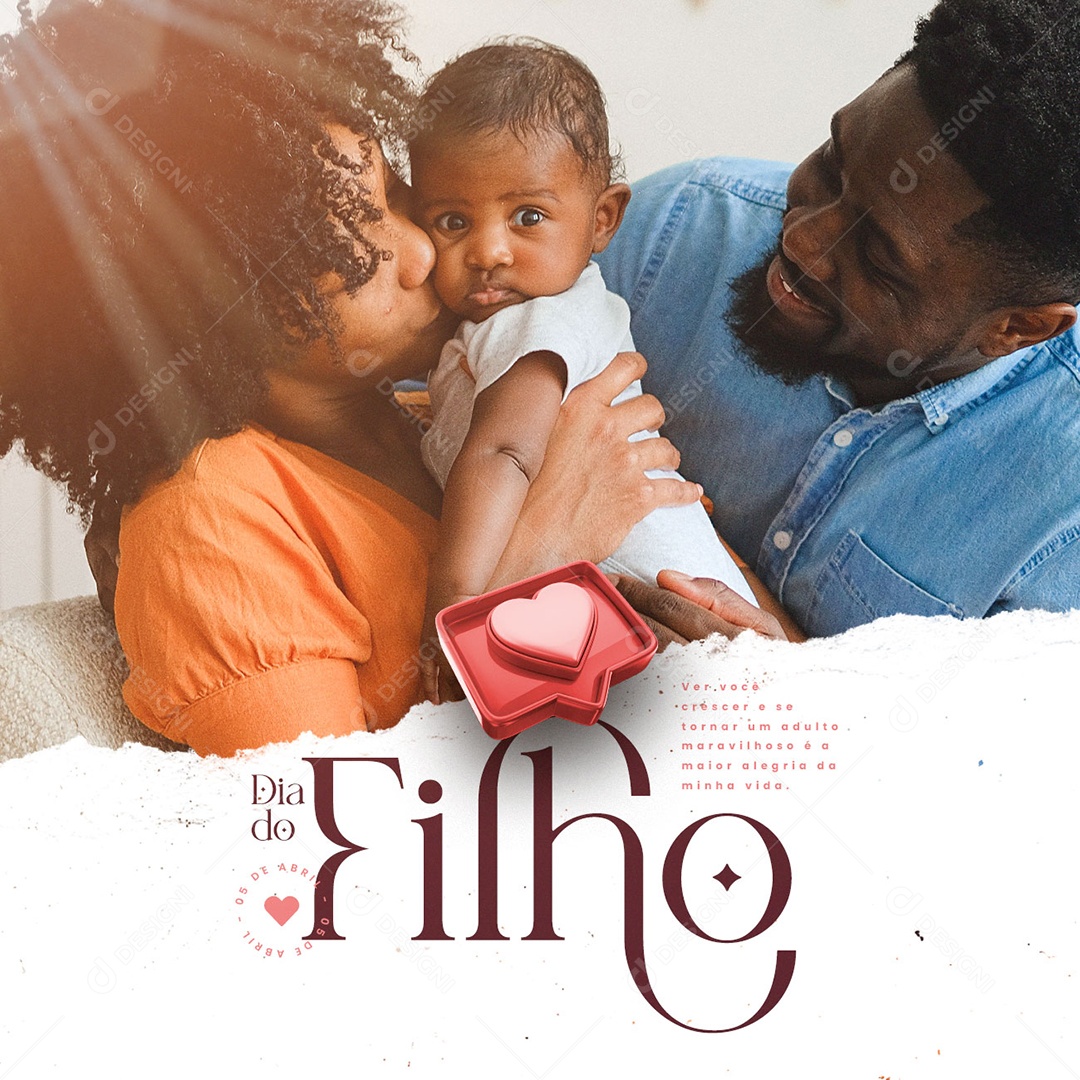 Ver Você Crescer E Se Torna Um Adulto Maravilhoso Dia Do Filho Social Media PSD Editável