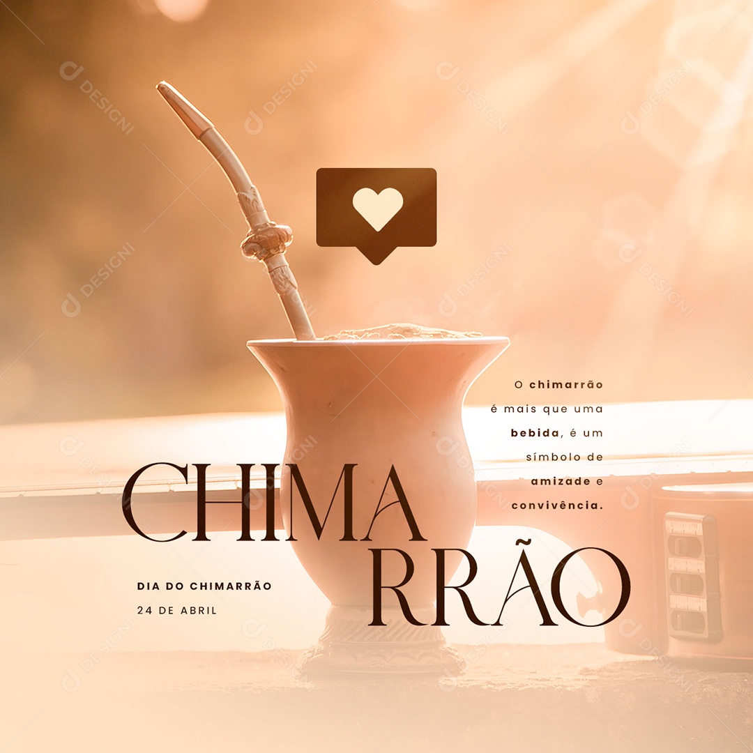 O Chimarrão é Mais Que Uma Bebida Dia do Chimarrão Social Media PSD Editável