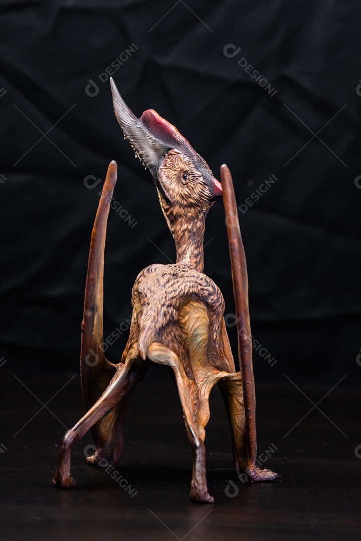 Belo dinossauro sobre fundo isolado