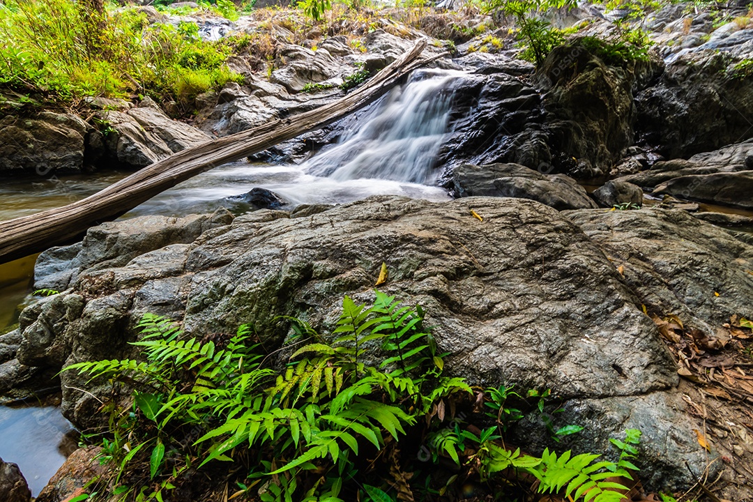 Belas cachoeiras no parque nacional klong lan da Tailândia