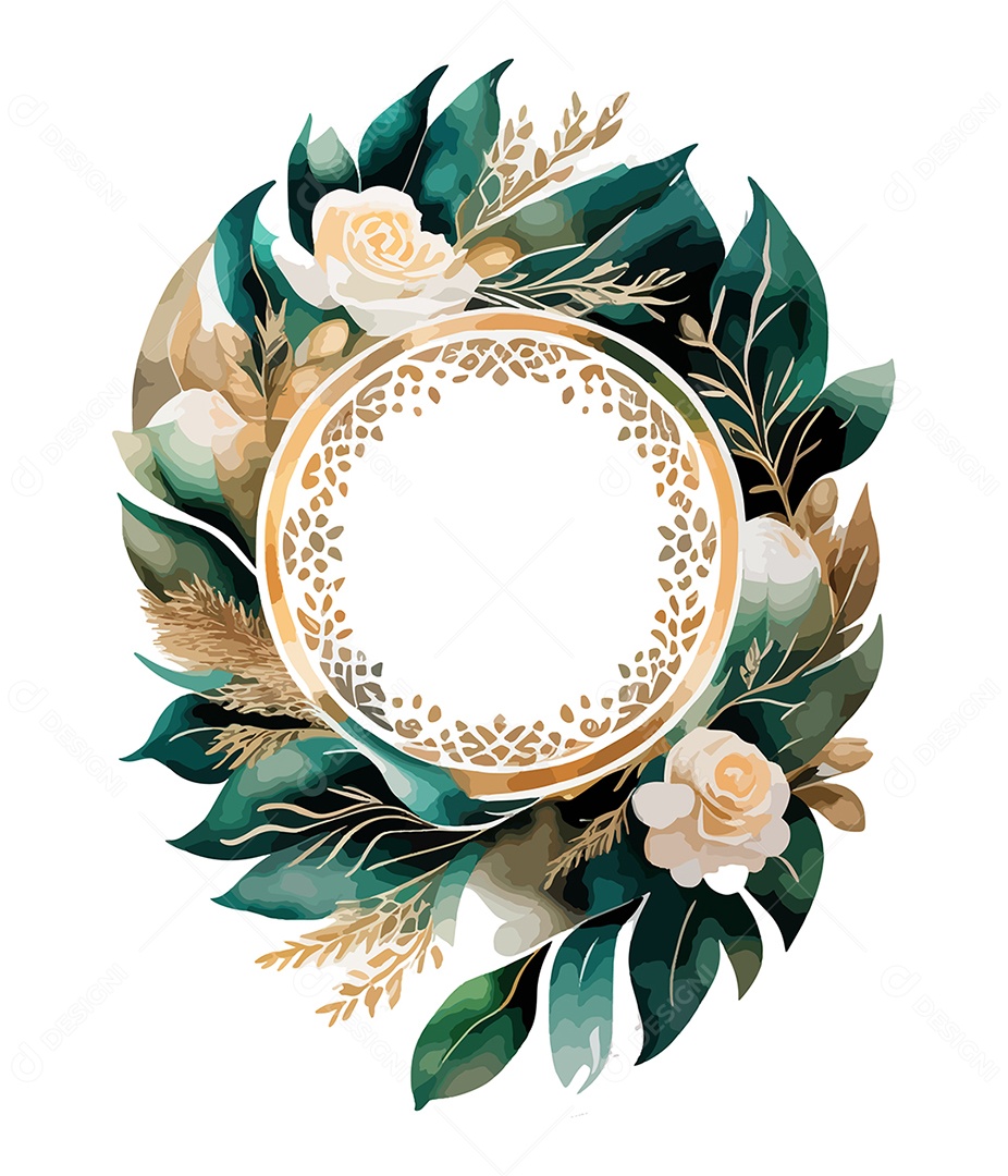 Desenhos De Flores Em Aquarela Desenhadas À Mão Vetor EPS