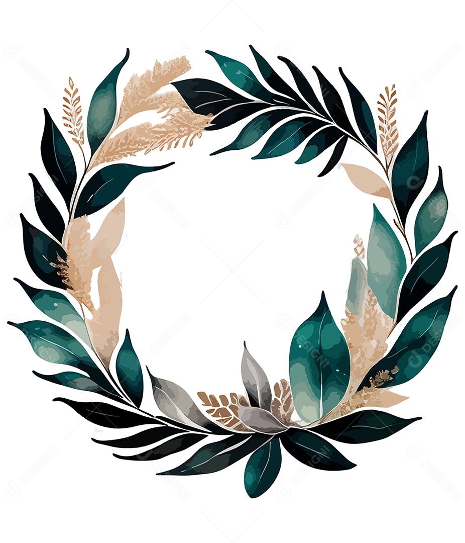 Desenhos De Flores Em Aquarela Desenhadas À Mão Vetor EPS