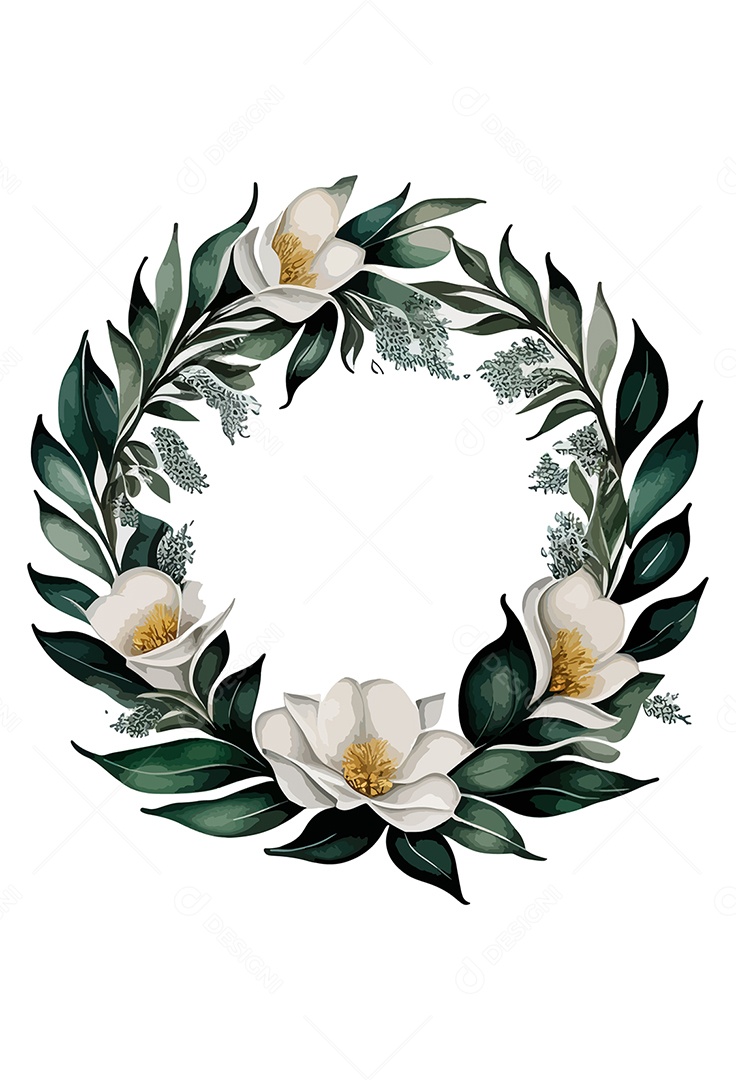 Desenhos De Flores Em Aquarela Vetor EPS