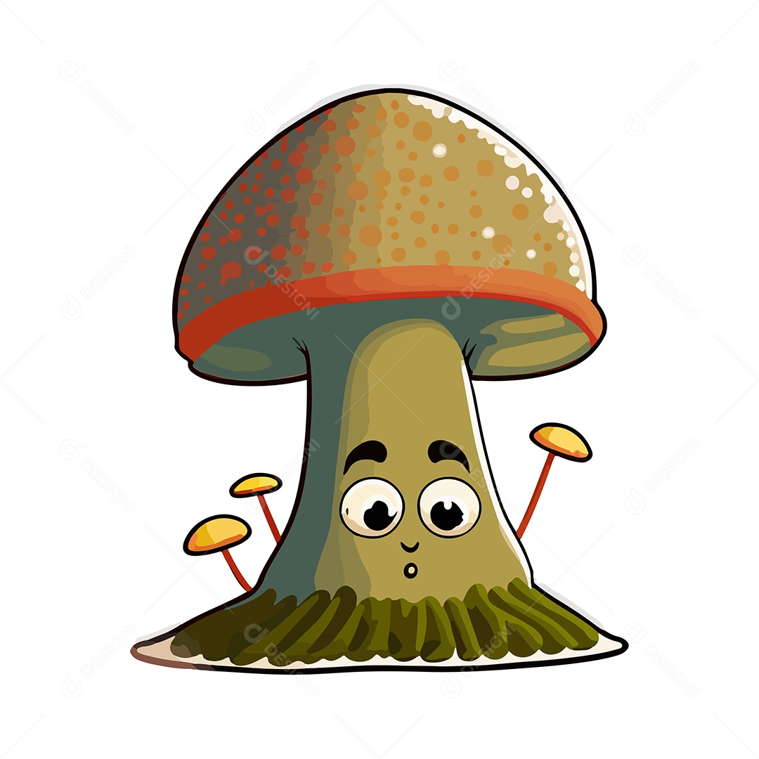 Desenho De Cogumelo Ilustração Vetorial EPS