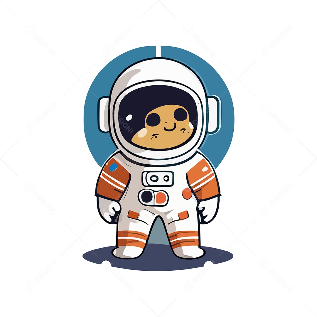 Desenho De Astronauta lustração Vetorial EPS