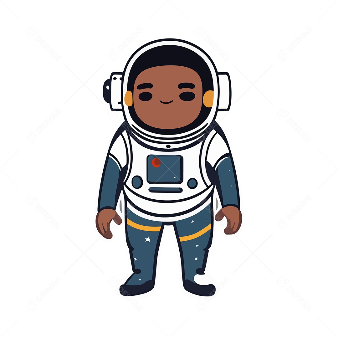 Desenho De Astronauta Menino lustração Vetorial EPS