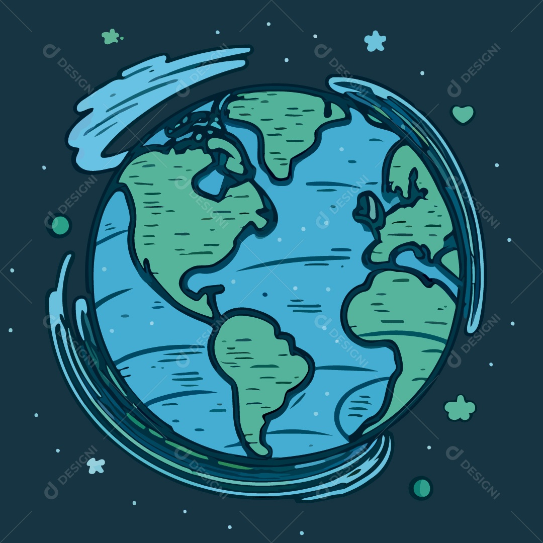 Ilustração vetorial Dia da Terra EPS