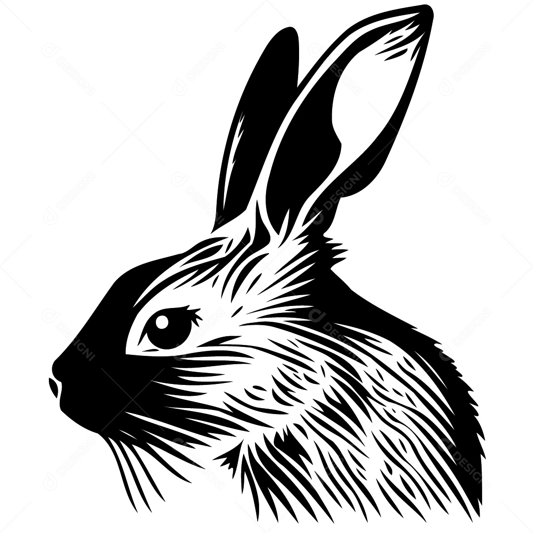 Mascote coelho da páscoa ilustração vetorial EPS