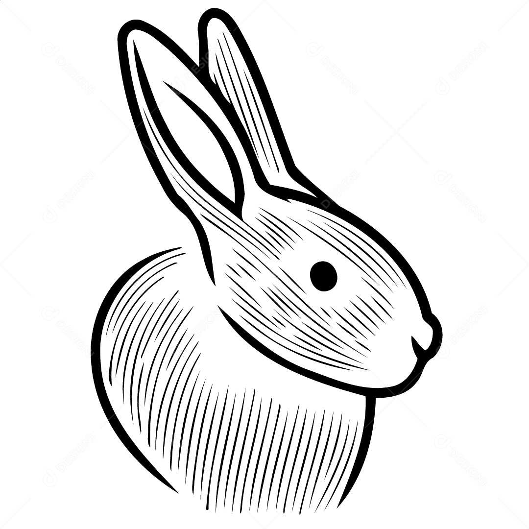 Mascote coelho da páscoa ilustração vetorial EPS