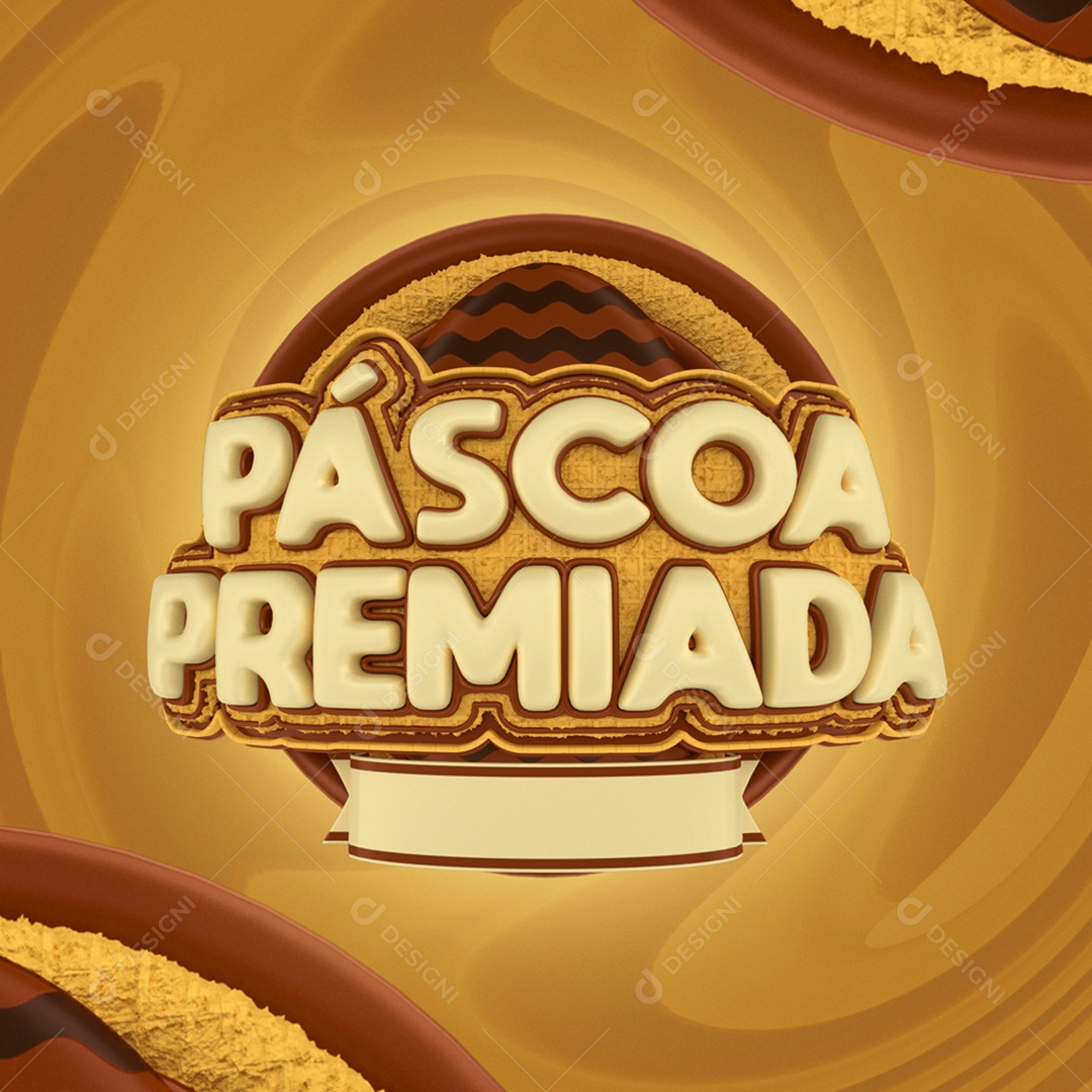 Easter Award-Winning 3D Stamp for PSD Composition