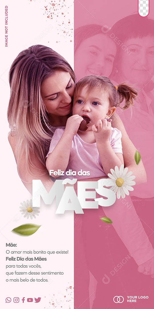 Social Media Dia Das Mães 14 De Maio O Amor Mais Bonito Que Existe PSD Editável