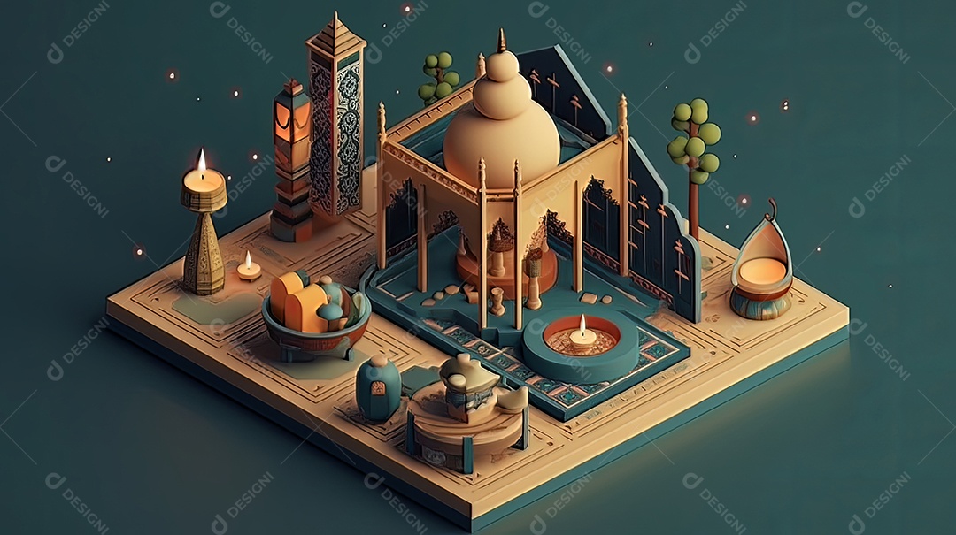 Ramadã O nono mês do calendário islâmico Observado pelos muçulmanos em todo o mundo como Um mês de oração em jejum repercute na sociedade Mês que comemora os primeiros versos do Profeta Muhammad.