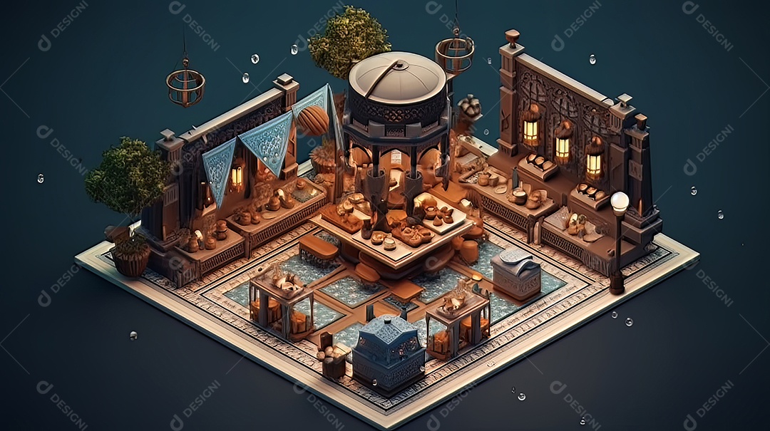 Ramadã O nono mês do calendário islâmico Observado pelos muçulmanos em todo o mundo como Um mês de oração em jejum repercute na sociedade Mês que comemora os primeiros versos do Profeta Muhammad.