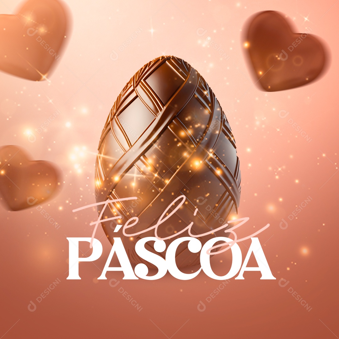 Feliz Páscoa 09 de Abril Social Media PSD Editável