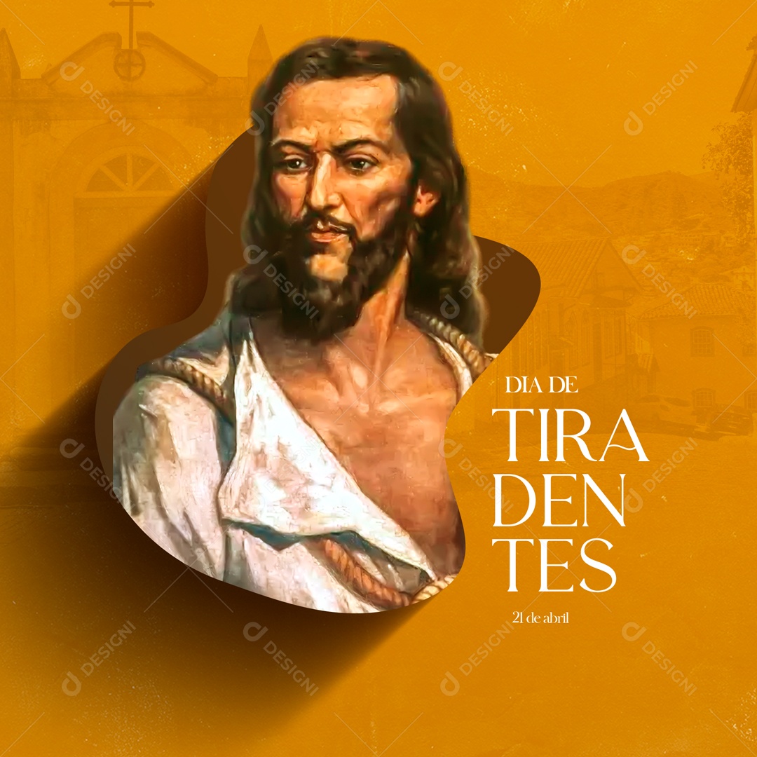 Dia de Tiradentes 21 de Abril Luta Pela Liberdade Social Media PSD Editável