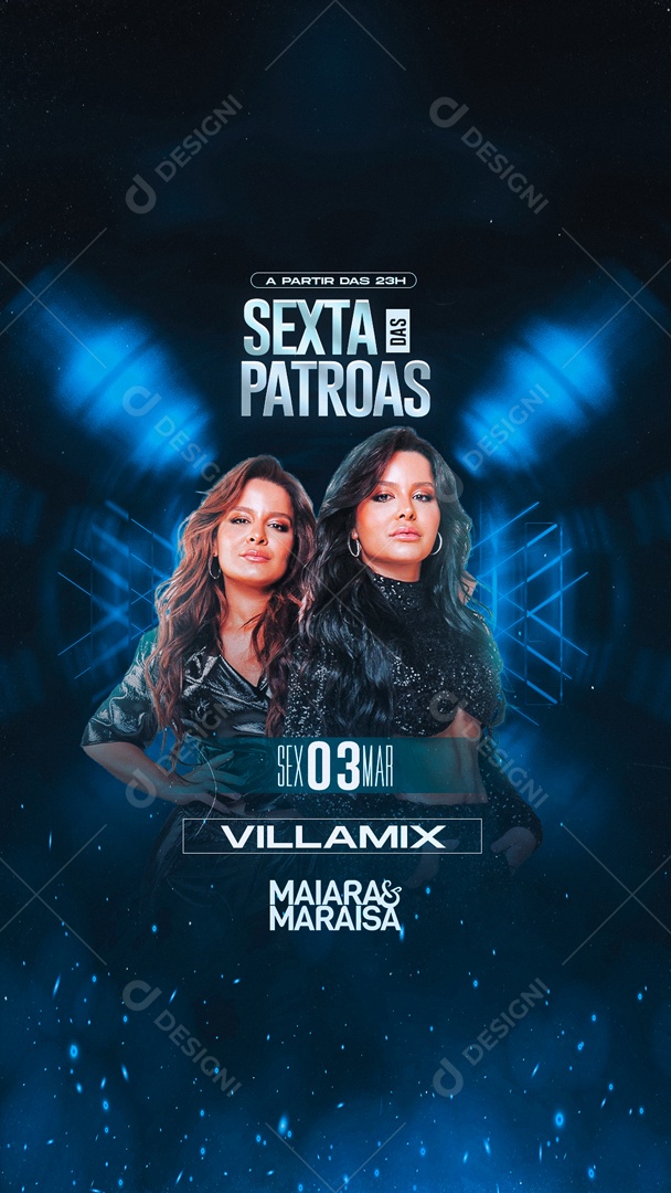 Social Media Fleyer Show Maiara E Maraisa VillaMix PSD Editável