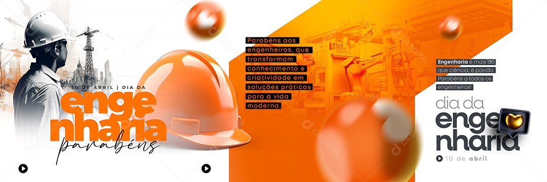 Parabéns Aos Engenheiros Dia Da Engenharia Carrossel Social Media PSD Editável