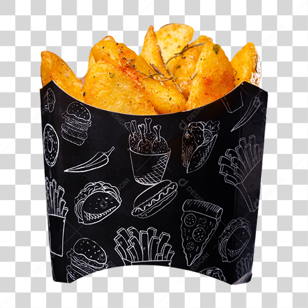 Batata Fritas PNG Transparente