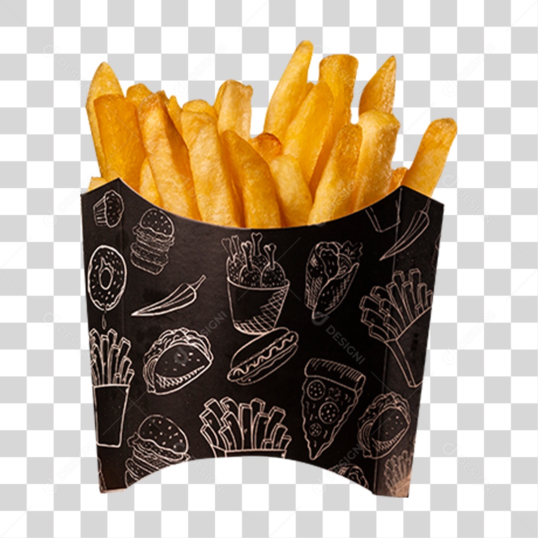 Batatas Fritas PNG Transparente