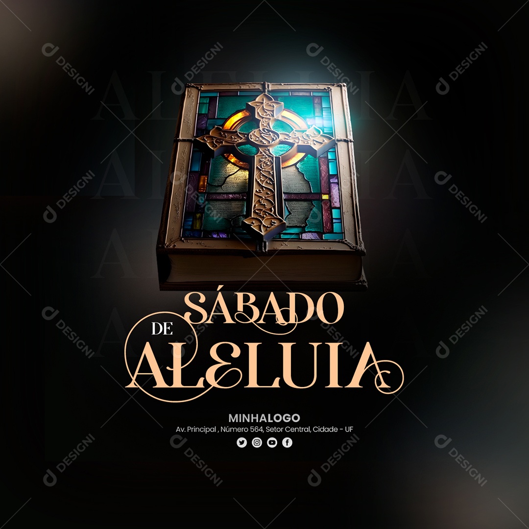 Sábado De Aleluia Social Media PSD Editável
