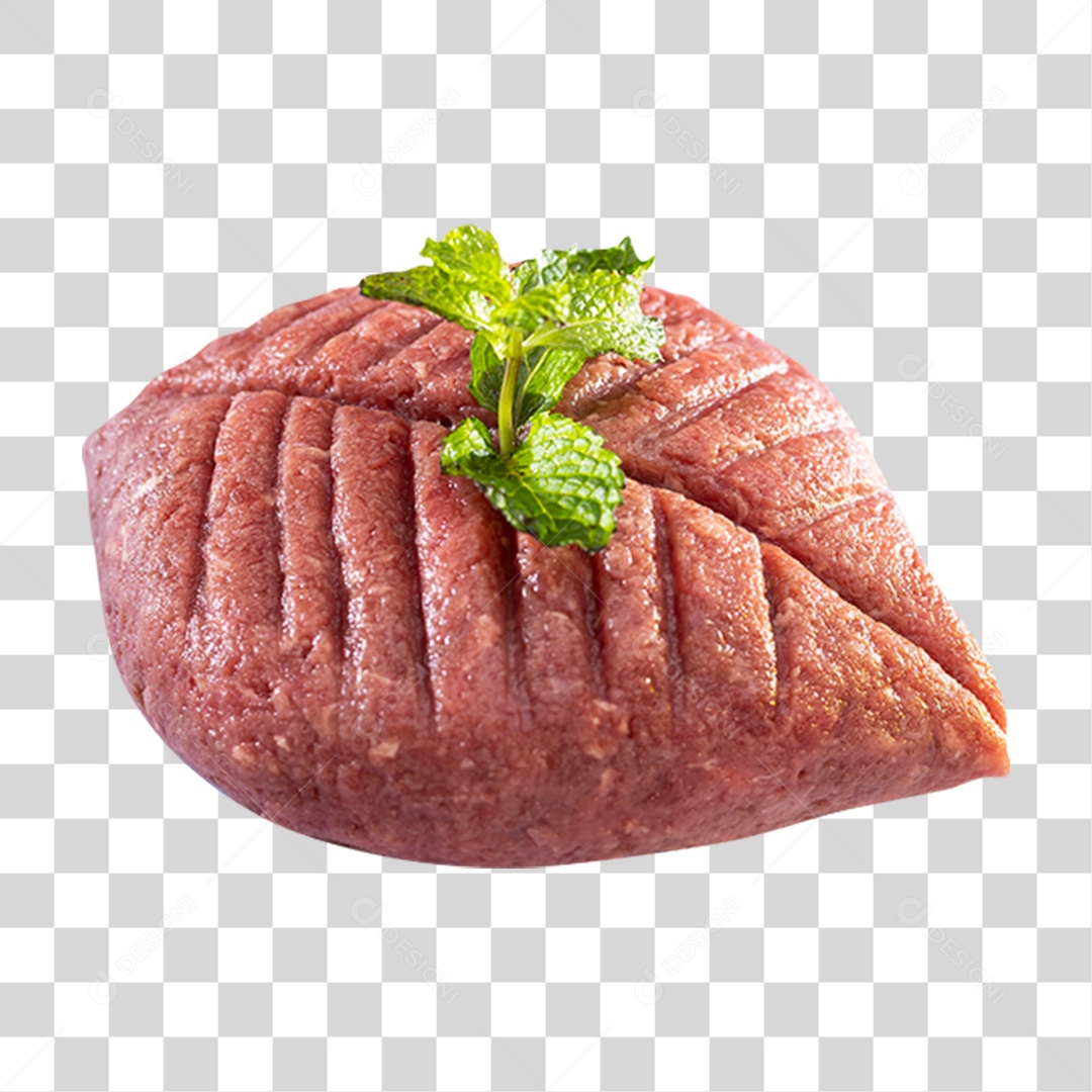 Carne Moída em Forma de Folha PNG Transparente