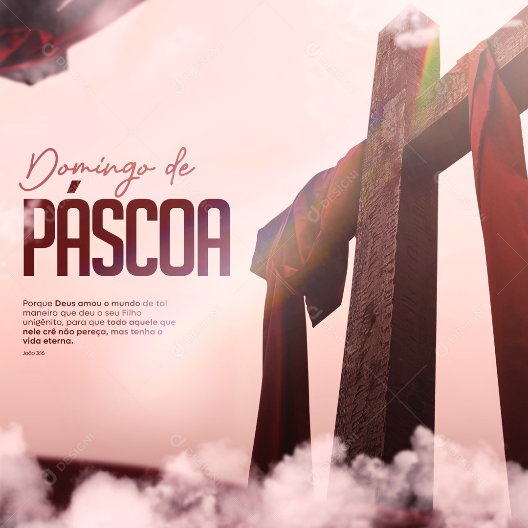 Domingo De Páscoa Social Media PSD Editável