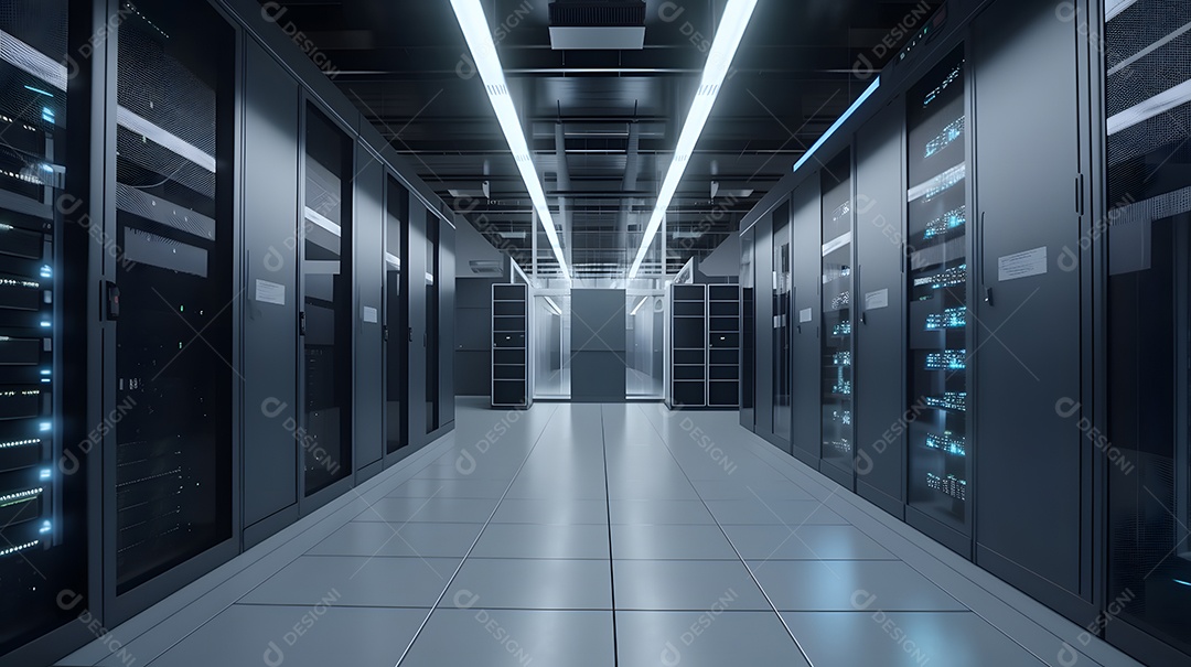 Corredor decorado de um prédio