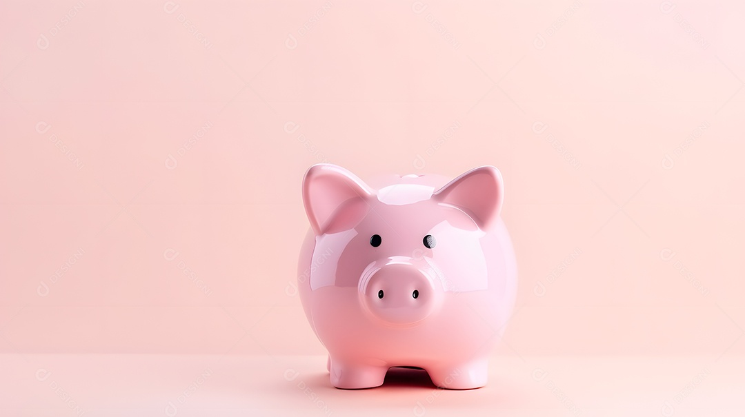 Cofrinho sobre fundo isolado