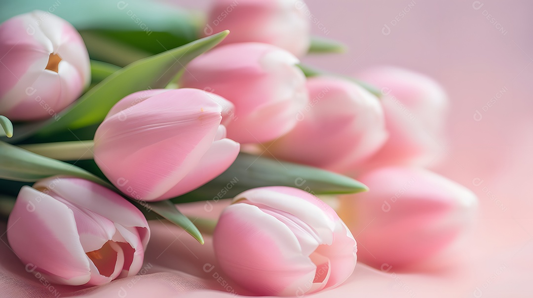 Lindas flores sobre fundo isolado