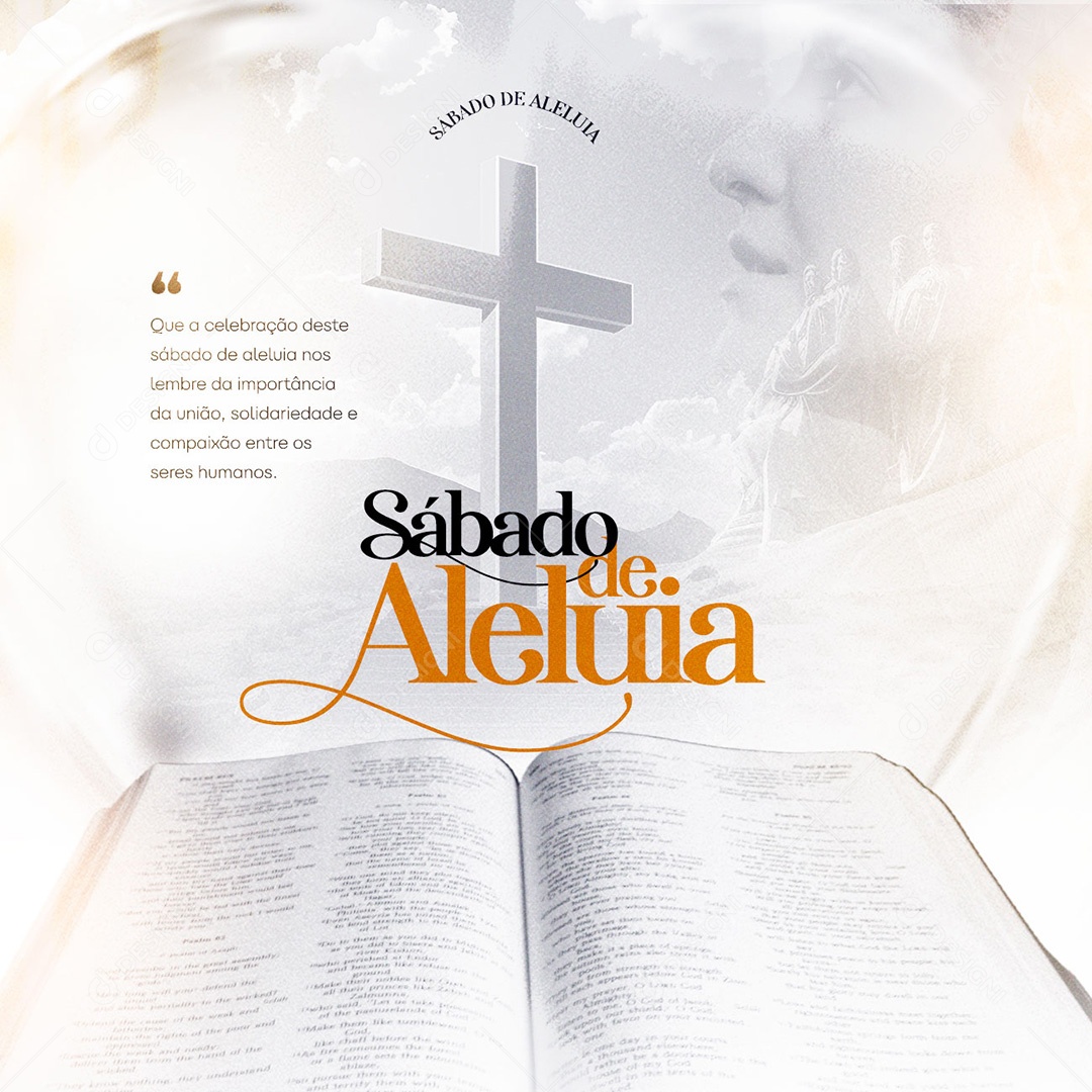 Solidariedade E Compaixão Entre Os Seres Humanos Sábado De Aleluia Social Media PSD Editável