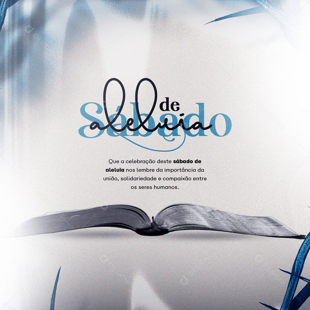 A Celebração Deste Sábado De Aleluia Nos Lembre Da Importãncia Social Media PSD Editável