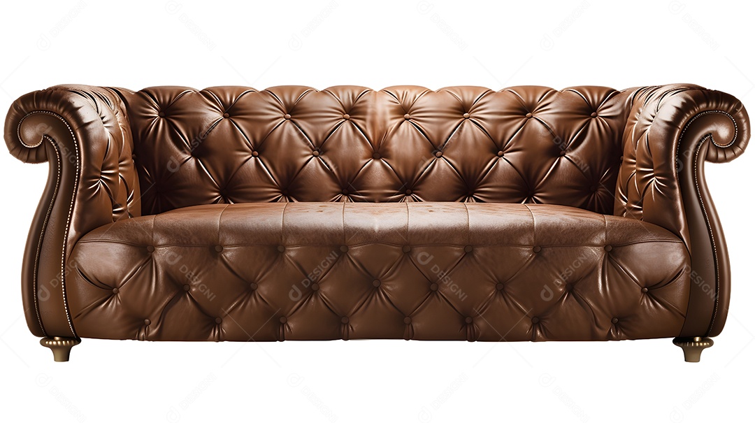 Sofá sobre fundo isolado