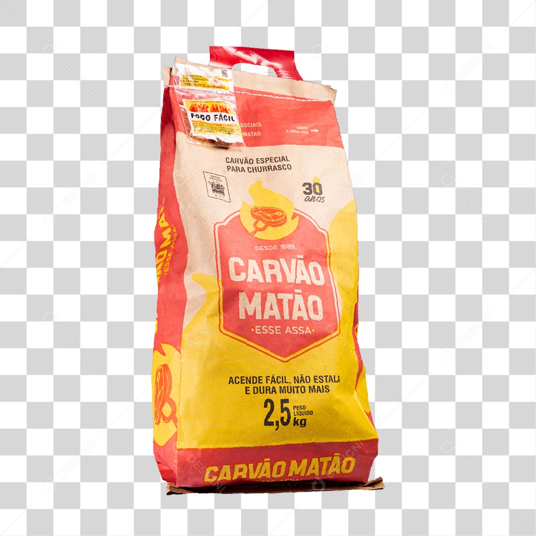 Saco de Carvão para Churrasco PNG Transparente