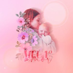 Social Media Dia Das Mães Meu Primeiro Amor PSD Editável