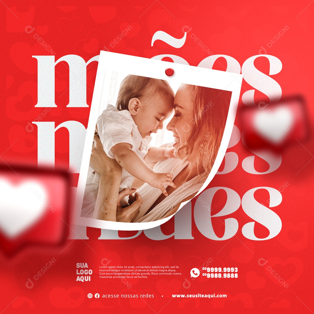 Feliz Dia Das Mães 14 de Maio Social Media PSD Editável