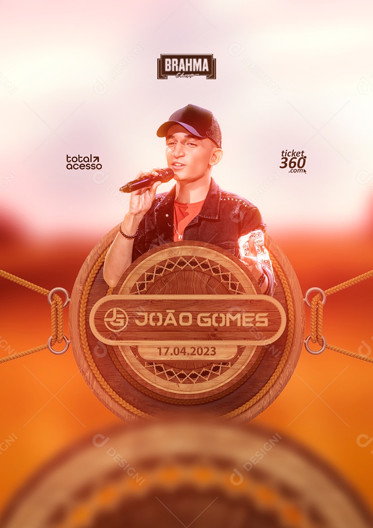 Show Flyer João Gomes Social Media PSD Editável