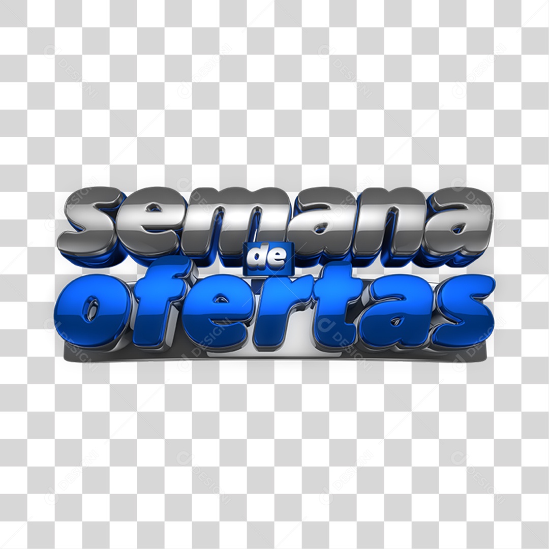 Selo 3D Semana de Ofertas PNG Transparente