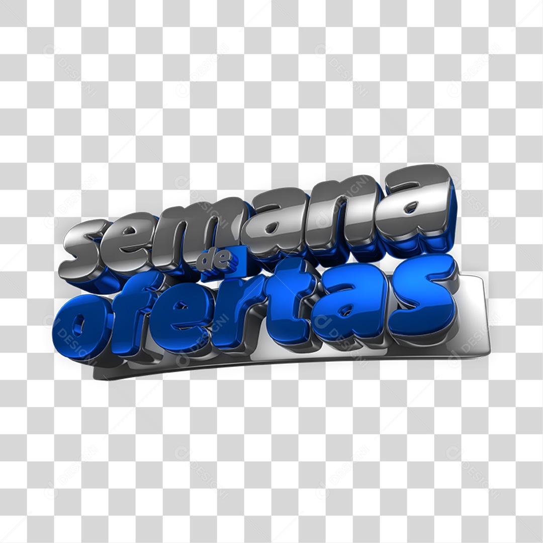 Selo 3D Semana de Ofertas PNG Transparente