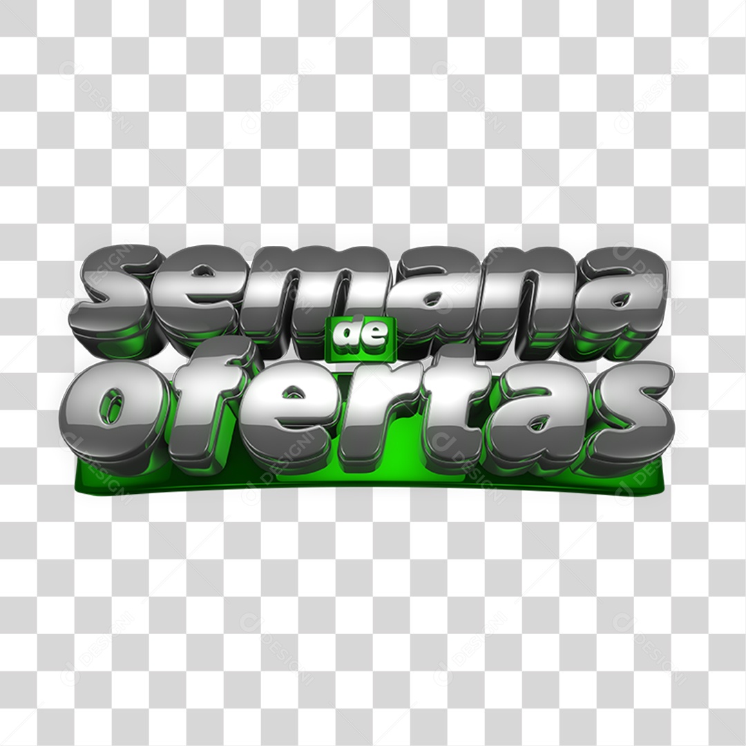 Selo 3D Semana de Ofertas PNG Transparente