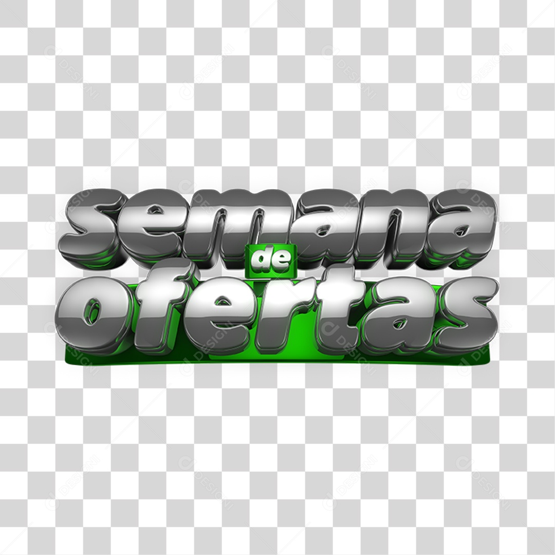 Selo 3D Semana de Ofertas PNG Transparente