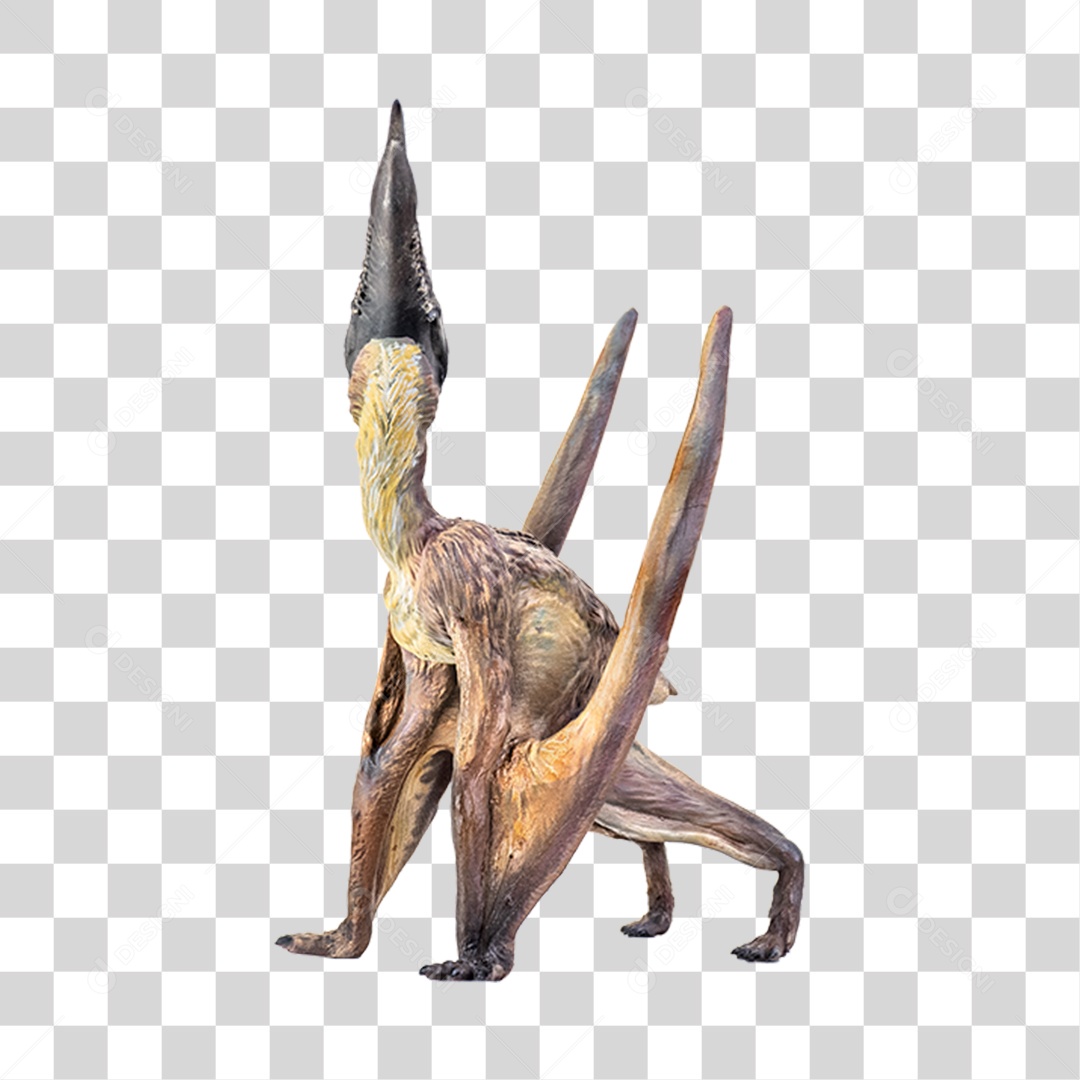 Objeto 3D Dinossauro Pré-histórico Para Composição PNG Transparente