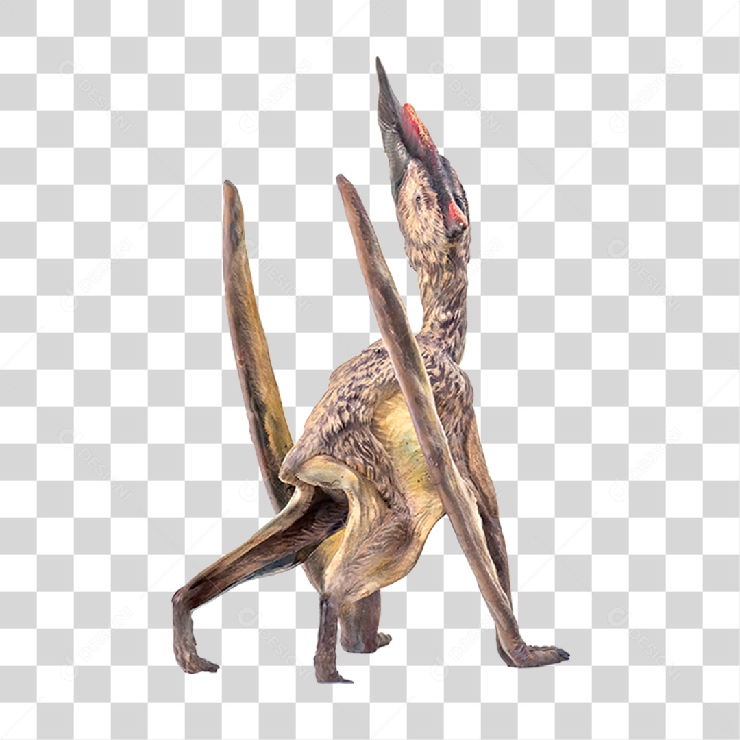 Objeto 3D Dinossauro Pré-histórico Para Composição PNG Transparente