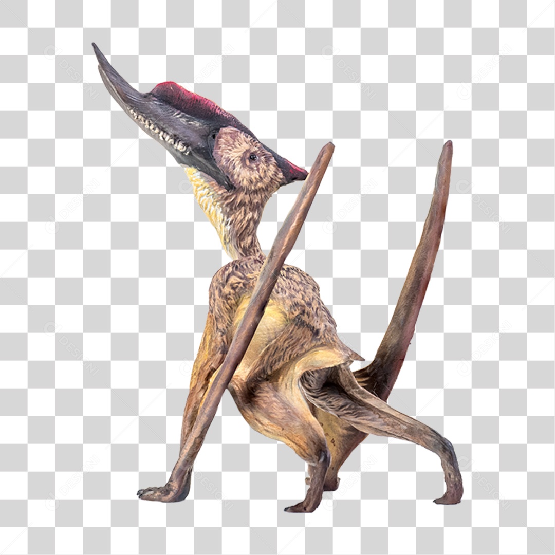 Objeto 3D Dinossauro Pré-histórico Para Composição PNG Transparente