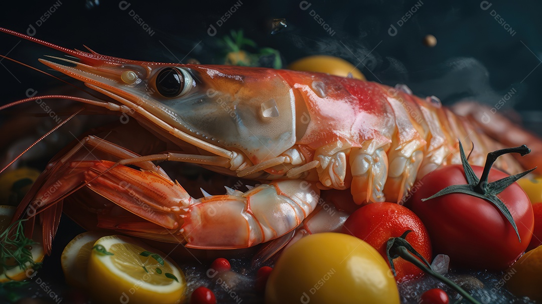 Creme de Mandioca e Camarão. Prato típico da comida brasileira da Bahia chamado Bobó Camarão