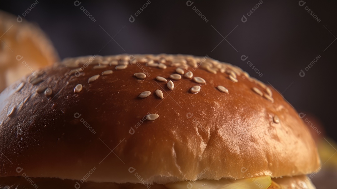 Delicioso saboroso hambúrguer sobre mesa de madeira fundo isolado