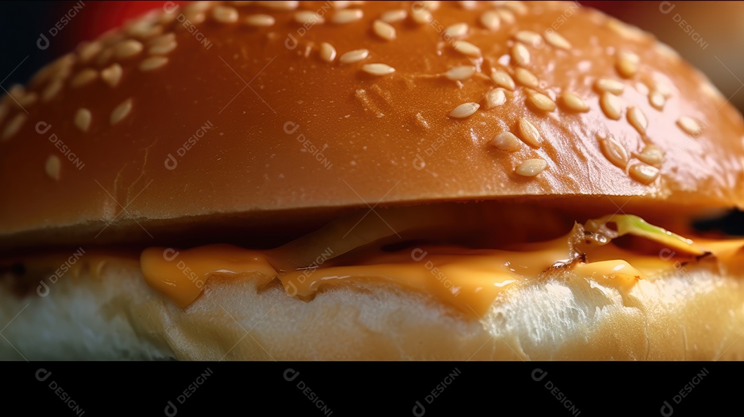 Delicioso saboroso hambúrguer sobre mesa de madeira fundo isolado