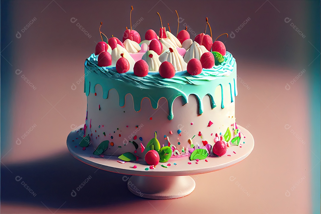 Comemoração de feliz aniversário.