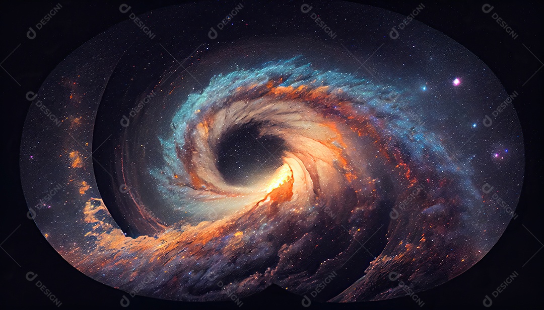 Estrelas da Via Láctea à noite.