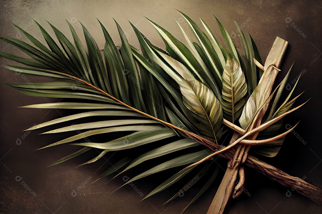 Domingo de Ramos por ocasião da entrada de Jesus em Jerusalém.