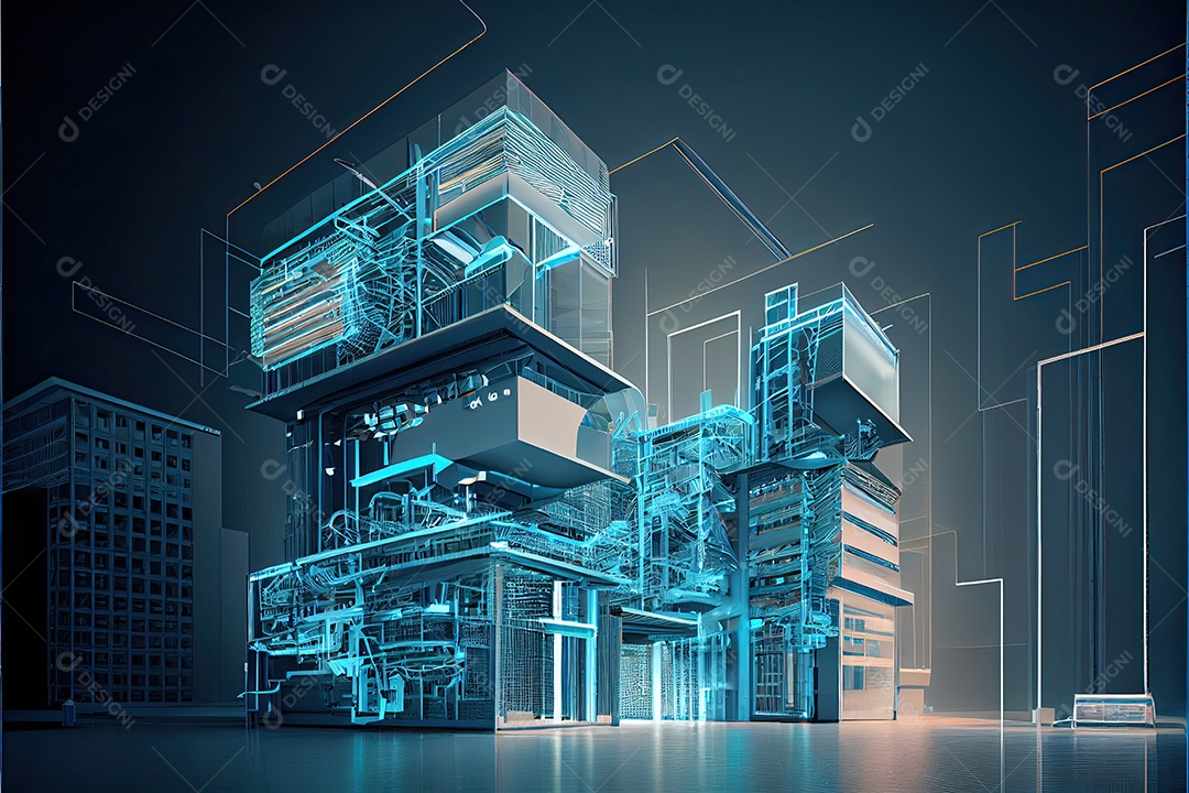 Sistemas de computador de arquitetura de desenvolvimento de moderno futurista.